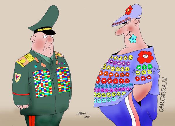Карикатура "Пузомеры", Александр Попов