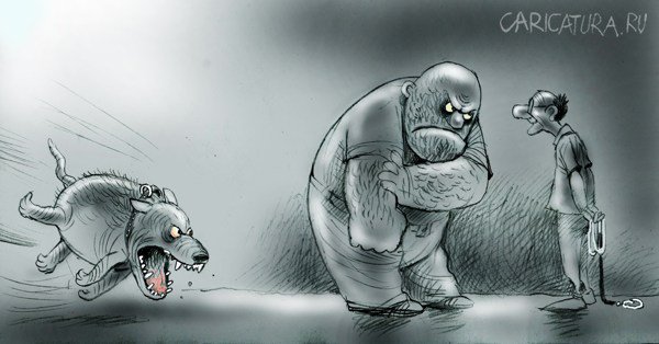Карикатура "Зло наказуемо", Александр Попов