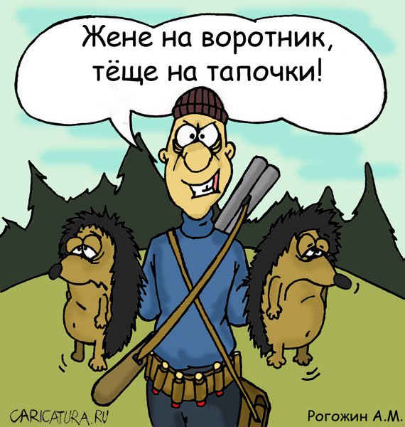 Карикатура "Забота", Алексей Рогожин