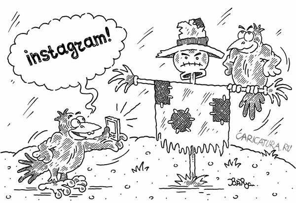 Карикатура "Instagram", Руслан Валитов