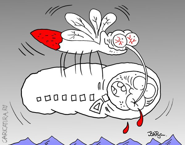 Карикатура "Кошмар турЫста", Руслан Валитов
