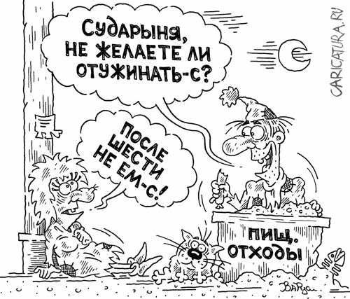 Карикатура "На диете", Руслан Валитов