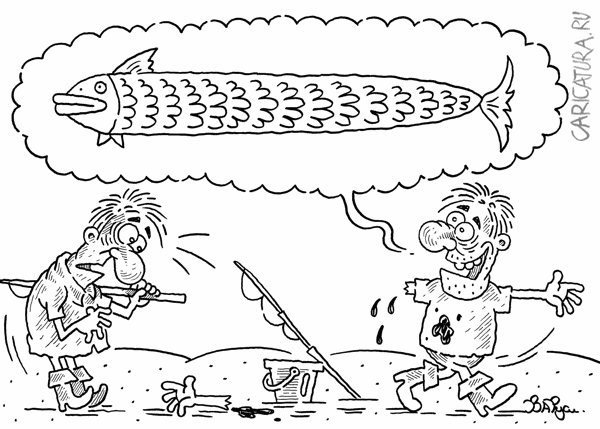 Карикатура "Увлекся", Руслан Валитов