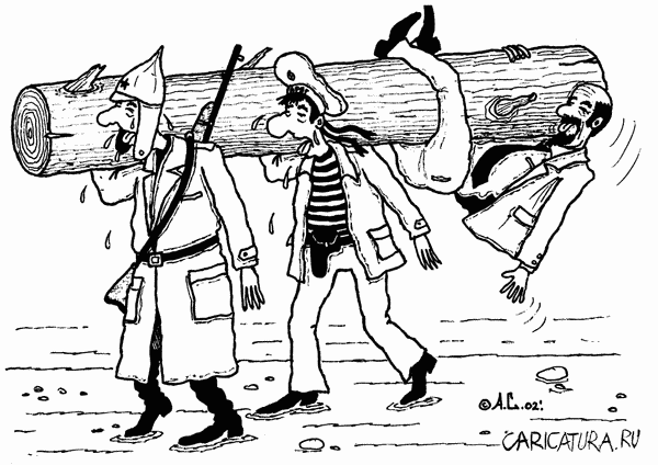 Карикатура "Субботник", Александр Саламатин