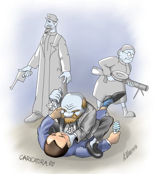 Карикатура "Лампочка Лукича", Александр Шабунов