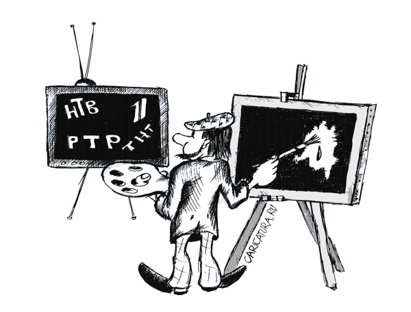 Карикатура "Черный прямоугольник", Александр Шауров