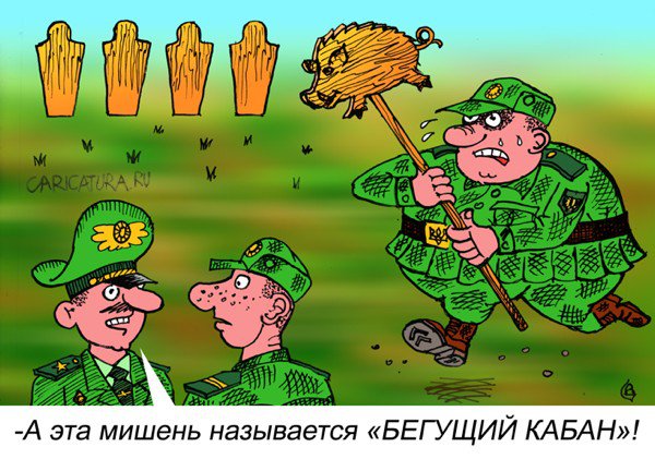 Карикатура "Мишень", Валерий Сингаевский
