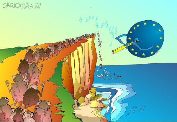 Карикатура "Евросолнце", Вячеслав Шляхов