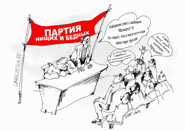 Карикатура "Выборы 2013", Вячеслав Шляхов