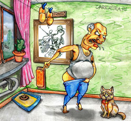 Карикатура "Наглядная демонстрация", Дмитрий Субочев