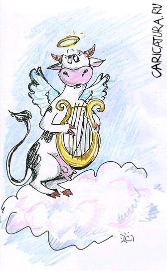 Карикатура "Божья коровка", Елена Пуляк