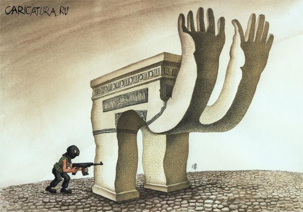 Карикатура "Капитуляция", Сергей Сыченко