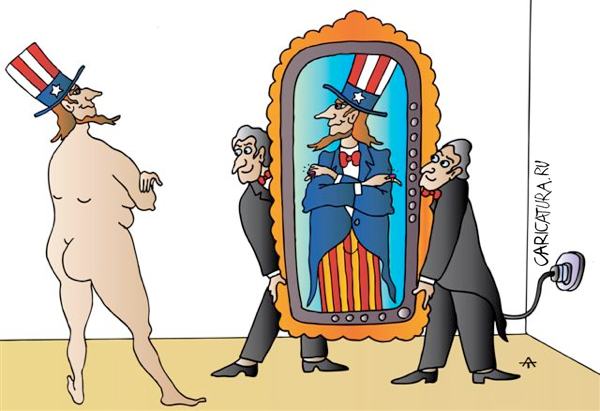 Карикатура "Голый король", Алексей Талимонов