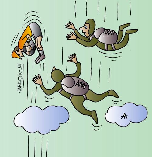 Карикатура "Прыжок", Алексей Талимонов