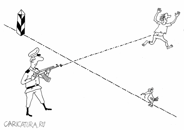 Карикатура "Бег на короткие дистанции", Валерий Тарасенко