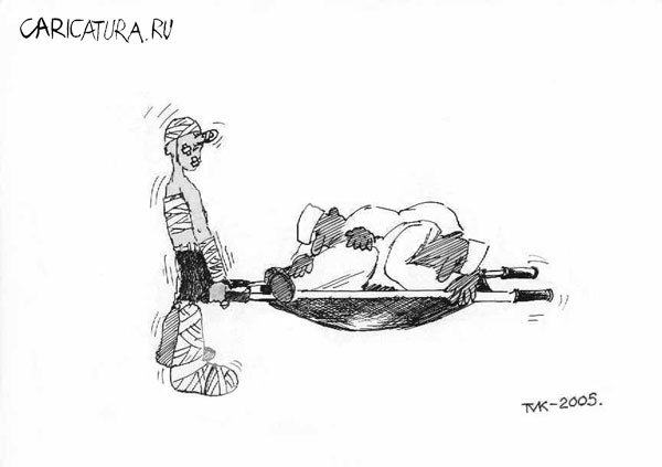 Карикатура "Битый не битого везет", Мавлюд Таштанов