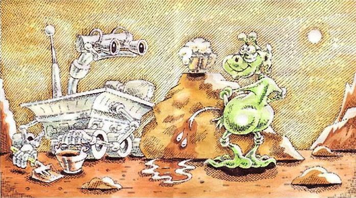 Карикатура "Марс-вода", Петр Тягунов