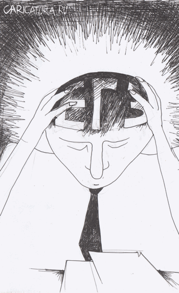 Карикатура "ЕГЭ. Взрыв мозга", Андрей Василенко