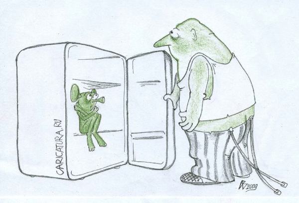 Карикатура "Холодно!", Андрей Василенко