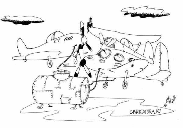 Карикатура "На троих", Андрей Василенко