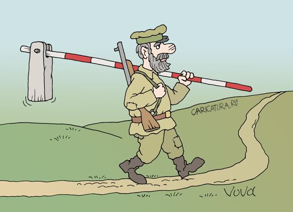 Карикатура "Вохровец", Владимир Иванов