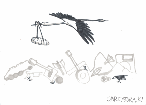 Карикатура "Много войны", Айрат Закиров