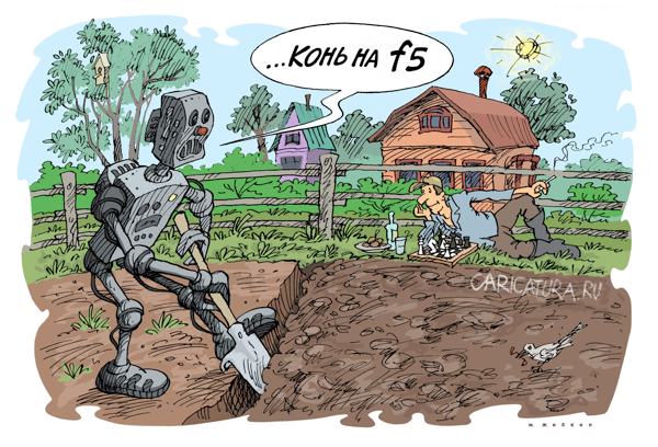 Карикатура "Робокоп", Михаил Жилкин