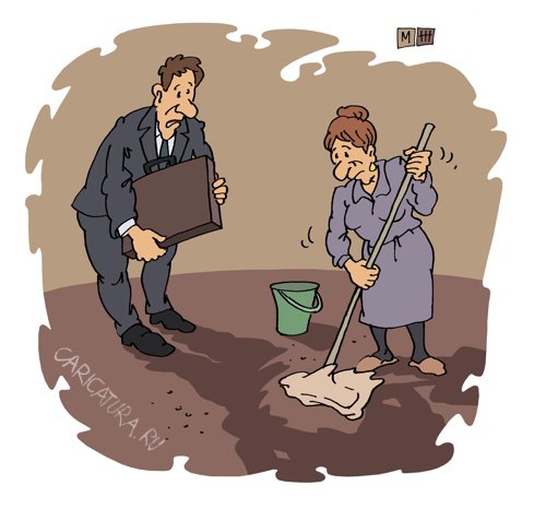Карикатура "Тень", Михаил Жилкин