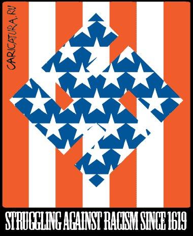 Плакат "Америка vs. расизм", Роман Янковский