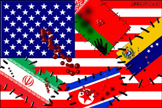 Коллаж "Флаг США", Виталий Вавулин