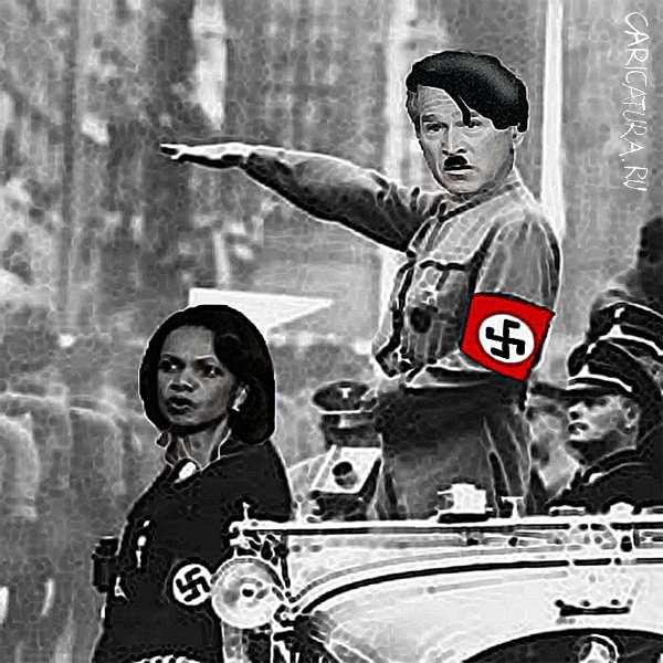 Коллаж "Буш и Гитлер - братья по разуму", Алексей Агапов