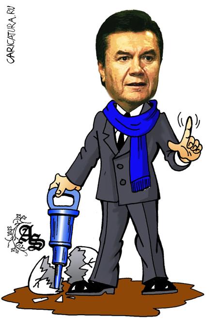 Коллаж "Украинский политикум. Янукович", Александр Зоткин
